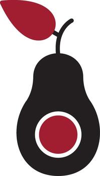 icono de vector de aguacate