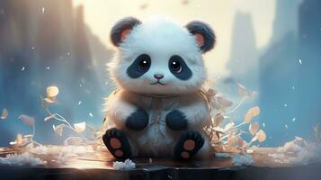 a cute little panda photo