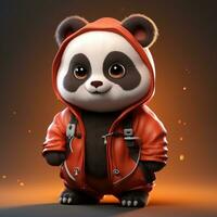 a cute little panda photo