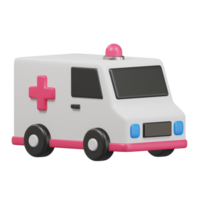 Ambulance 3D Illustration png