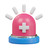 Ambulance siren 3D Icon png