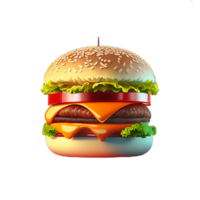 realistisch Foto ein Cranberry Soße Grill Hähnchen Sandwich auf ein Hamburger Brötchen. ai generativ png