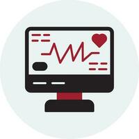 Electrocardiogram Vector Icon