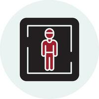 Male Toilet Sign Vector Icon
