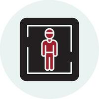 Male Toilet Sign Vector Icon