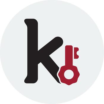 pequeño k vector icono