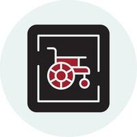 Wheelchair Sign Vector Icon