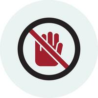 No Touch Vector Icon