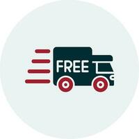 icono de vector de entrega gratuita