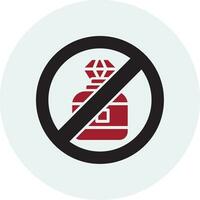 No perfume vector icono