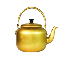 antique gold teapot png