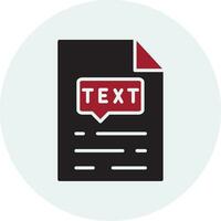 Text Vector Icon