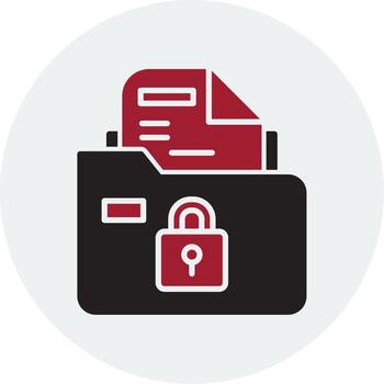 Secure Folder Vector Icon