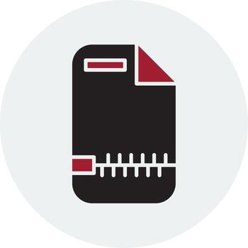 Zip File Vector Icon