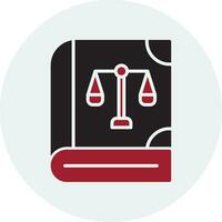 Law Book Vector Icon