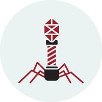 Bacteriophage Vector Icon