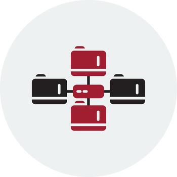 icono de vector de base de datos