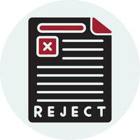 Reject Vector Icon