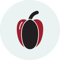 icono de vector de pimiento rojo