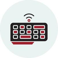 Wireless Keyboard Vector Icon