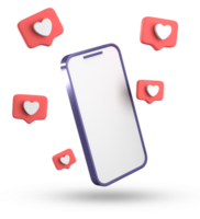 3d rendering of smartphone and speech bubble, 3D pastel chat with symbol, icon set. png