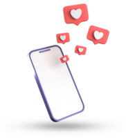 3d rendering of smartphone and speech bubble, 3D pastel chat with symbol, icon set. png