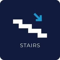 Stairs Sign Icon vector