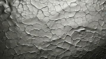 Close up of silver object, silver foil metallic wall, Generative AI illustration photo
