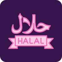 icono de vector halal