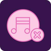 No Music Vector Icon