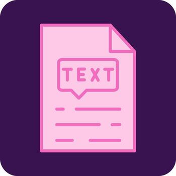 icono de vector de texto