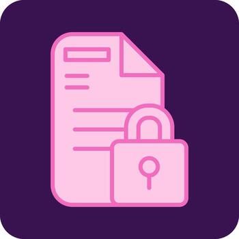 Secure Folder Vector Icon