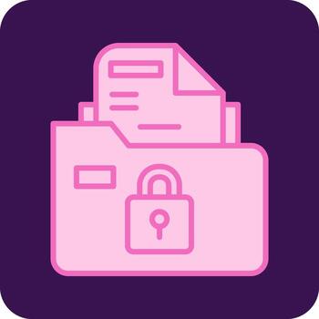 Secure Folder Vector Icon