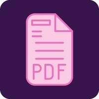 icono de vector de pdf