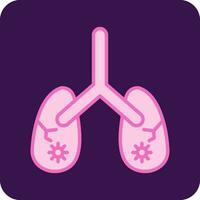 icono de vector de pulmones