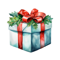 aquarelle Noël cadeaux clipart, Noël aquarelle présente. ai généré. png