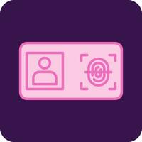 Biometric Identification Vector Icon