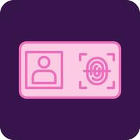 Biometric Identification Vector Icon