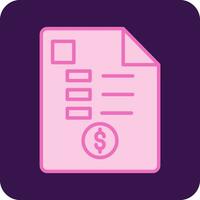 Receipt Vector Icon