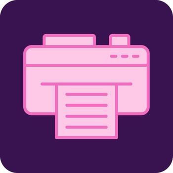 icono de vector de impresora