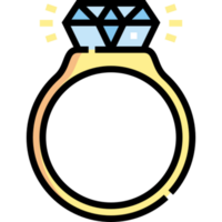 diamante anillo icono diseño png