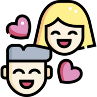 diseño de icono de pareja png