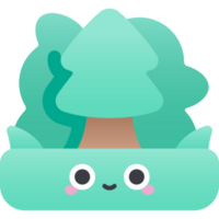 diseño de icono de bosque png