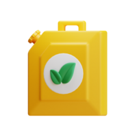 bio fuel. 3d Green Energy icon, Clean Energy, Environmental Alternative renewable Energy. png