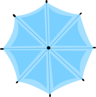 süß Blau Regenschirm png