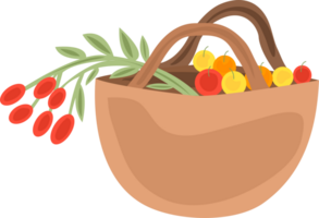 basket with fruits png