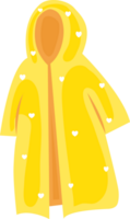 cute yellow raincoat png