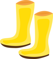 cute yellow boots png