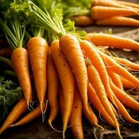 Capture the vibrant essence of freshly harvested carrots photo