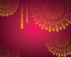 Diwali Colorful mandala Background vector